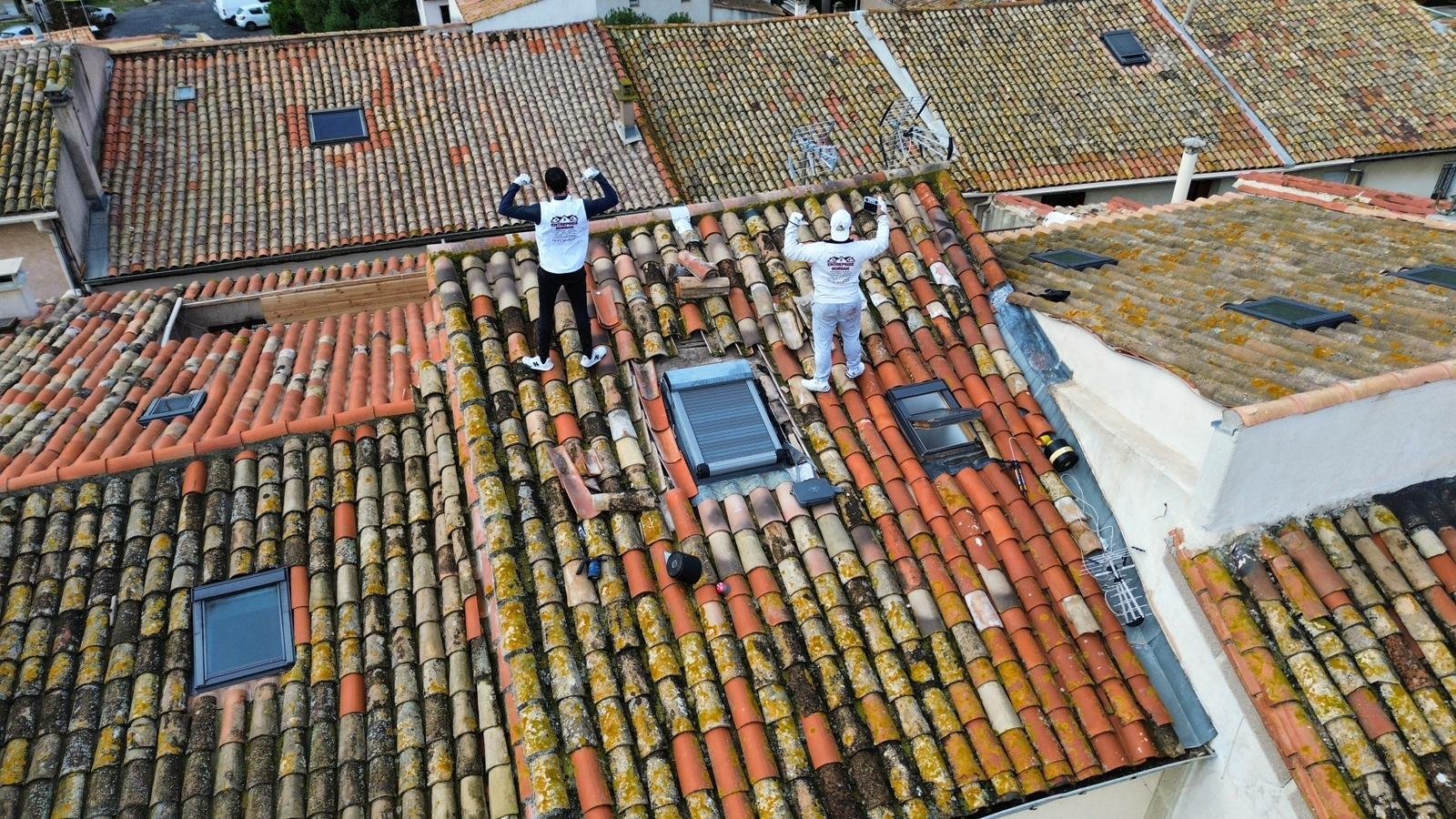 Réfection toiture tuiles Gard